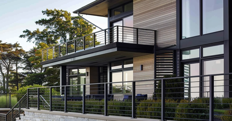 Side Railing Buildings The Ultimate Guide to Side-Mounted Cable Railing Systems – Ultra Modern ...