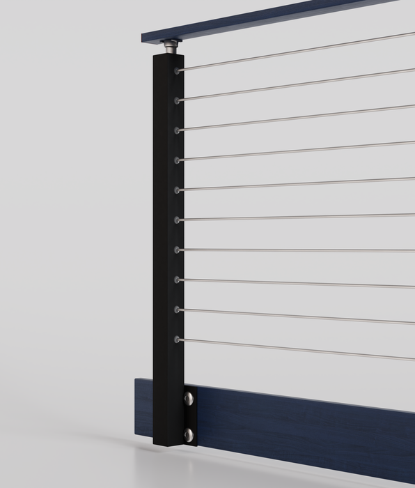 Black Metal Cable Railings Collection - Ultra Modern Rails