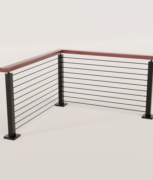Cur Metal Rails Black Metal Cable Railings Collection - Ultra Modern Rails – Page