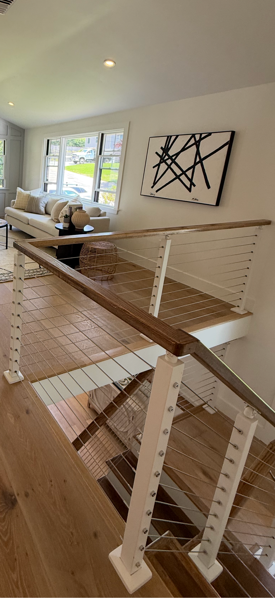 Drywall Railing Cable Railing - Stainless Steel With Wood Handrail For Stairs – Ultra ...