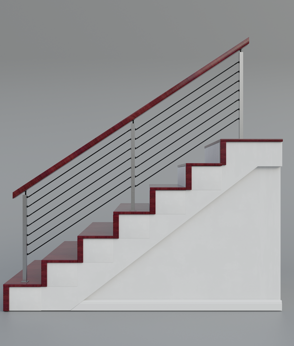 Steel Gable Rails Stainless Steel Cable Railing Collection – Ultra Modern Rails